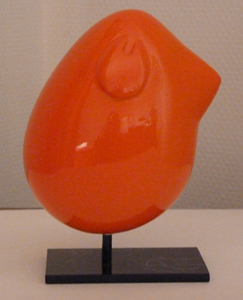 Piaf orange vif laqu