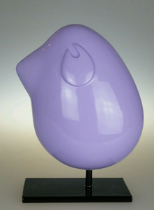 Piaf violet clair laqu brillant , collection Toulouse